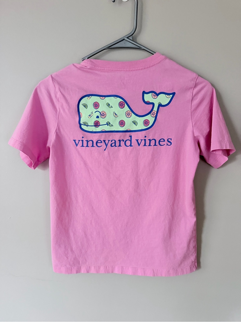 Vineyard Vines Pink Cotton Pocket Tee Size Small